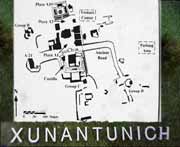 Lageplan von Xunantunich